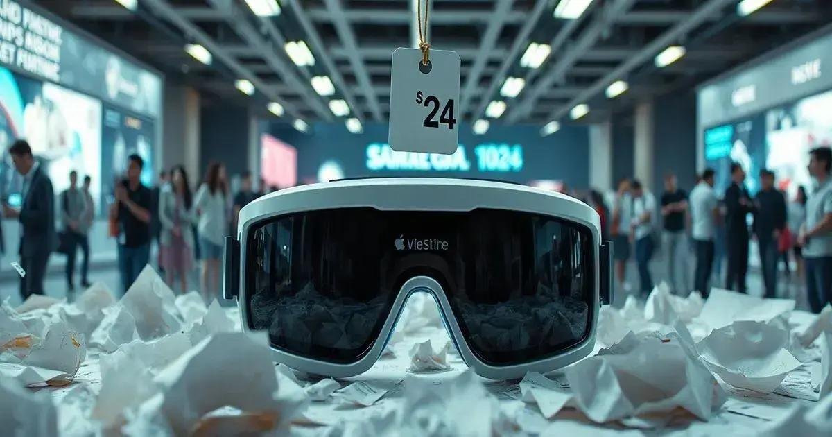 10. Apple Vision Pro: Alto Preço e Baixa Acessibilidade