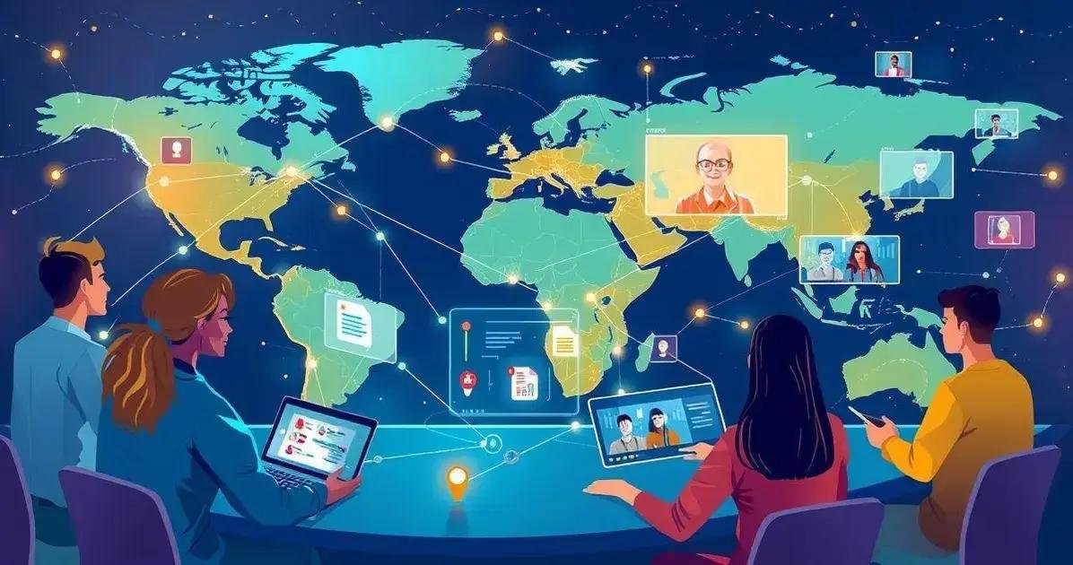 Colaboração online: a chave para o sucesso global