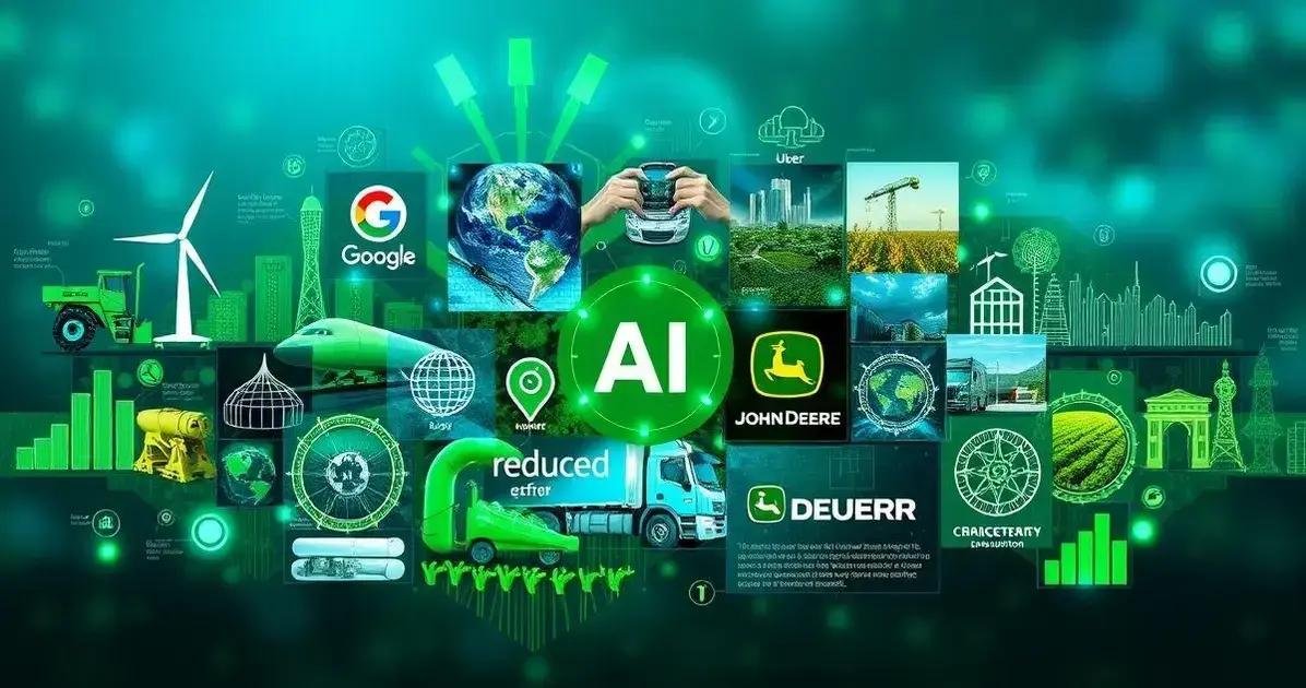 Exemplos práticos de empresas que usam IA para reduzir emissões