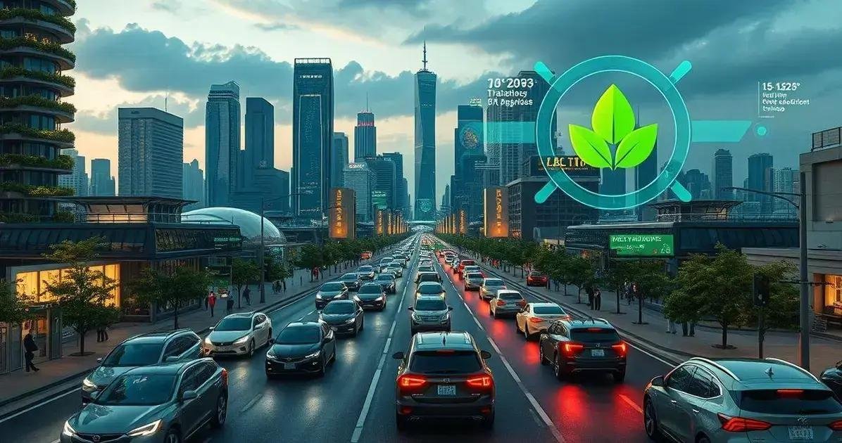 IA no transporte sustentável e redução da pegada de carbono