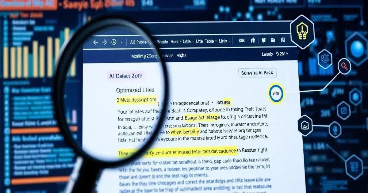 Otimização on-page com IA