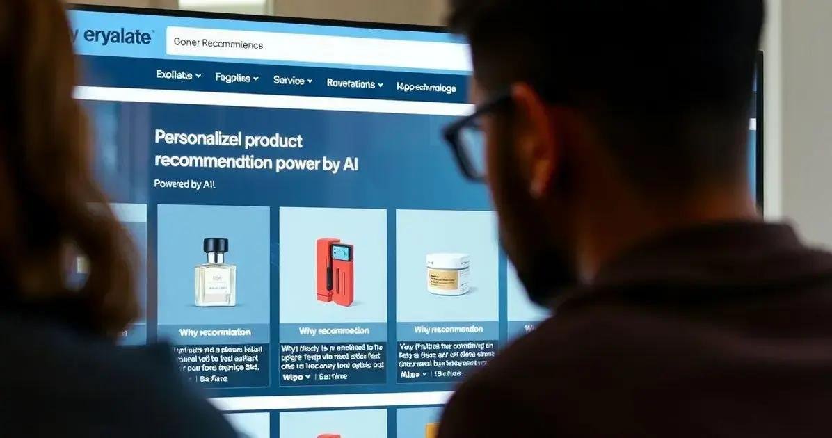 Recomendação de produtos impulsionada por IA