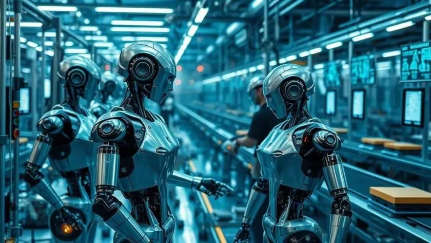 Conexão de IA e Robótica em Indústrias